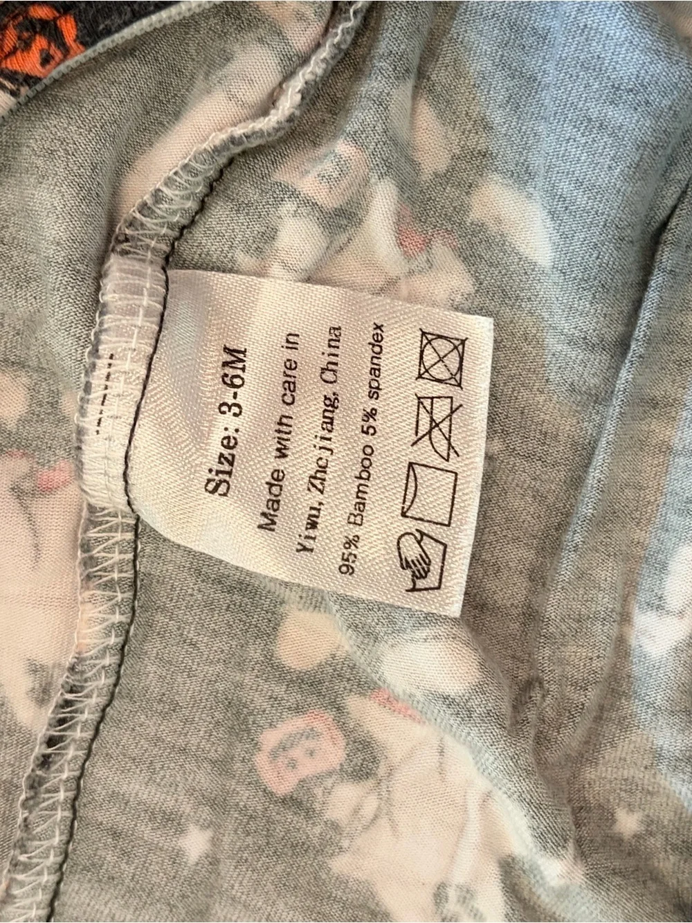 Two Bamboo Halloween Mickey Inspired Zippy Pajamas size 3-6 months Unisex